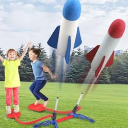 skyblast air rocket foot-pump launcher – ultimate outdoor kids toy gift