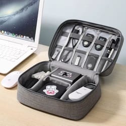 cableguard waterproof tech organizer bag – portable storage for chargers, usb cables & travel accessories