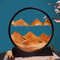 3D Moving Sand Art Picture Round Glass Deep Sea Sandscape Hourglass Quicksand Craft For Office Hom