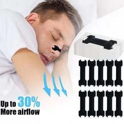 60/30/10 pcs extra-strength nasal strips | noise-reduction, waterproof nasal strips for better sleep, anti-snoring & nos