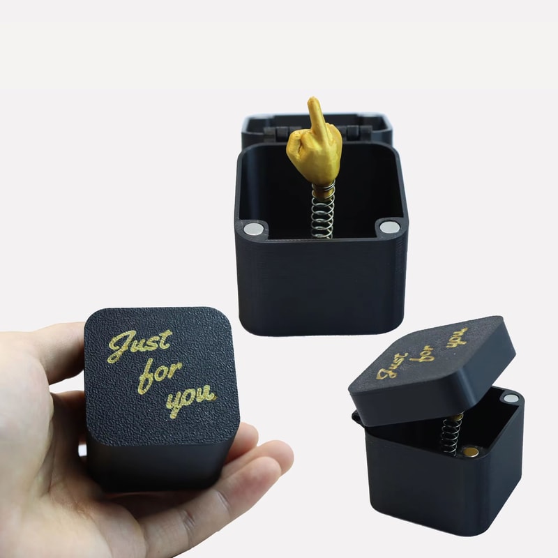 Middle Finger Surprise Box Hilarious PopUp Gag Gift For Office Desk Holiday Fun 3