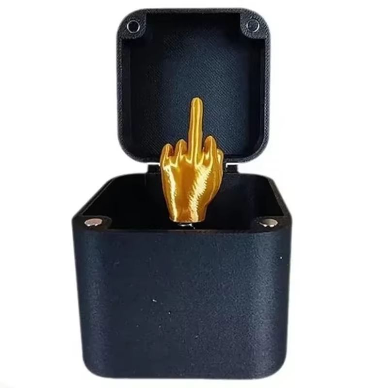 Middle Finger Surprise Box Hilarious PopUp Gag Gift For Office Desk Holiday Fun 6