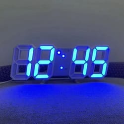 modern led digital wall & desk clock – sleek alarm clock for home & office