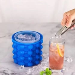 chillcore silicone ice bucket cup – 2-in-1 ice cube maker for cocktails & whiskey
