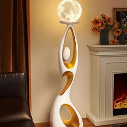 modern abstract dancing figures sculpture – light luxury nordic home decor ornament