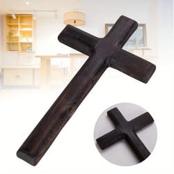 wooden hanging crucifix wall cross for home decoration