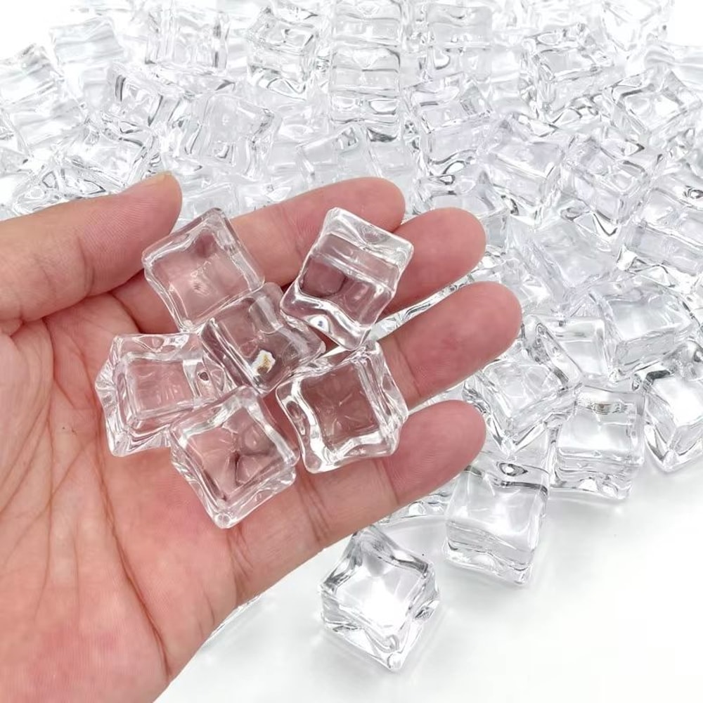 Reusable Acrylic Fake Ice Cubes For Photography And Decoration 0