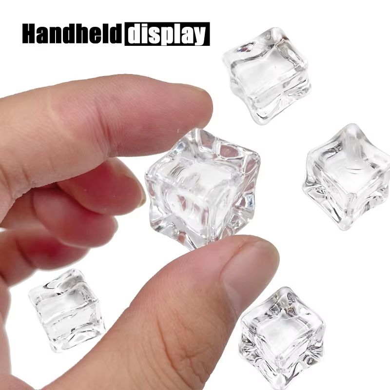 Reusable Acrylic Fake Ice Cubes For Photography And Decoration 2