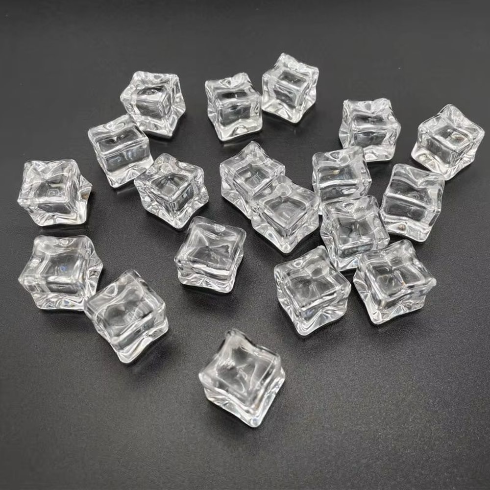 Reusable Acrylic Fake Ice Cubes For Photography And Decoration 5