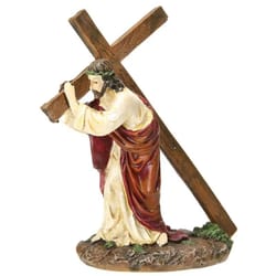resin jesus crucifix statue catholic home decor