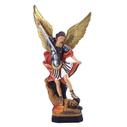 saint michael and the dragon resin statue figurine home decor