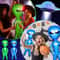 CosmicFun Inflatable Alien Duo 2Pack PVC Toys For Halloween Thanksgiving Christmas Decor 1