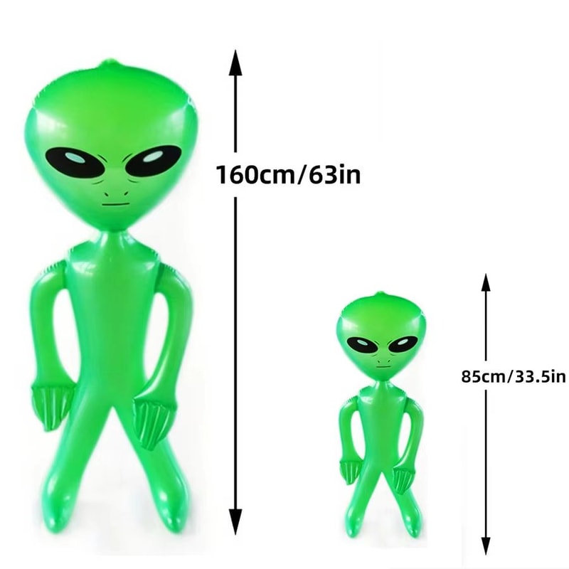 CosmicFun Inflatable Alien Duo 2Pack PVC Toys For Halloween Thanksgiving Christmas Decor 6
