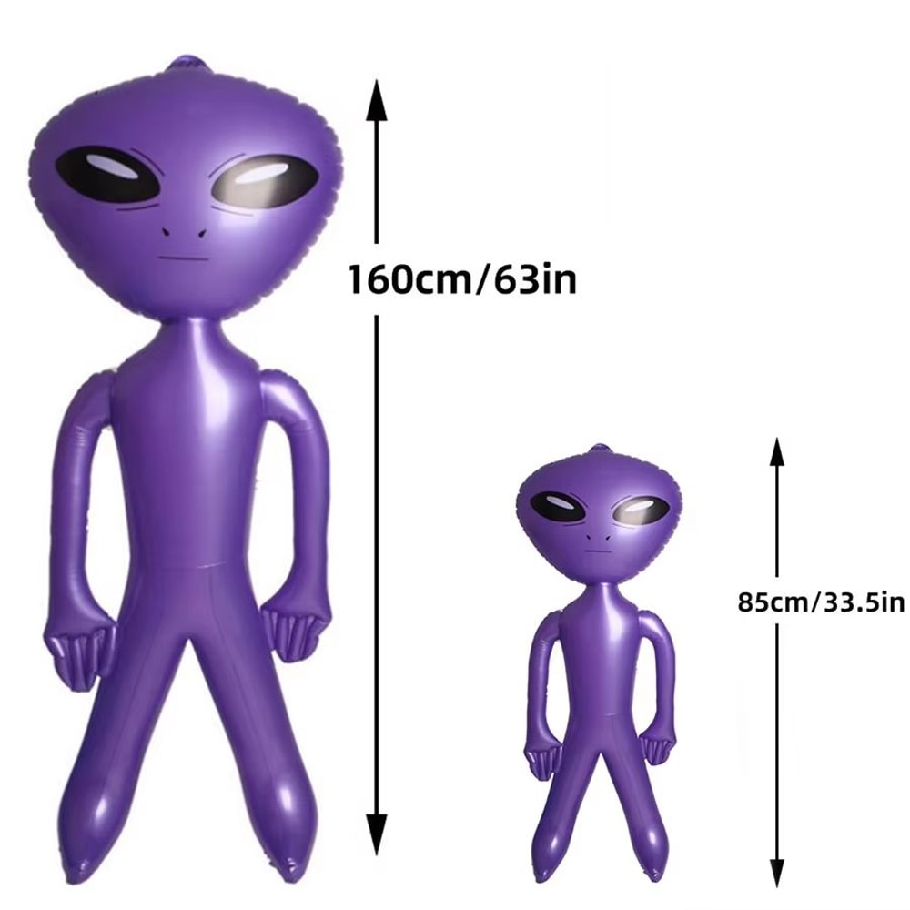 CosmicFun Inflatable Alien Duo 2Pack PVC Toys For Halloween Thanksgiving Christmas Decor 8