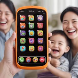 smartkid touch screen learning phone toy – english-learning mobile play device for kids