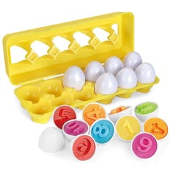 shapesmart montessori matching egg set for toddlers