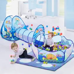 ultimate playzone kids ball pit tent and crawling tunnel playset