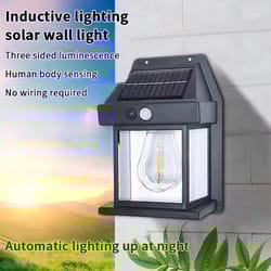 solar powered outdoor garden wall light