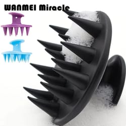 silicone scalp renew massager shampoo brush