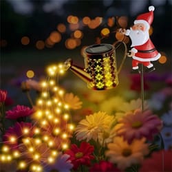 solar powered santa claus garden light outdoor led christmas yard decoration waterproof