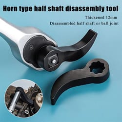 angle-type half axle disassembly tool – drive pry bar adapter for open-end wrenches
