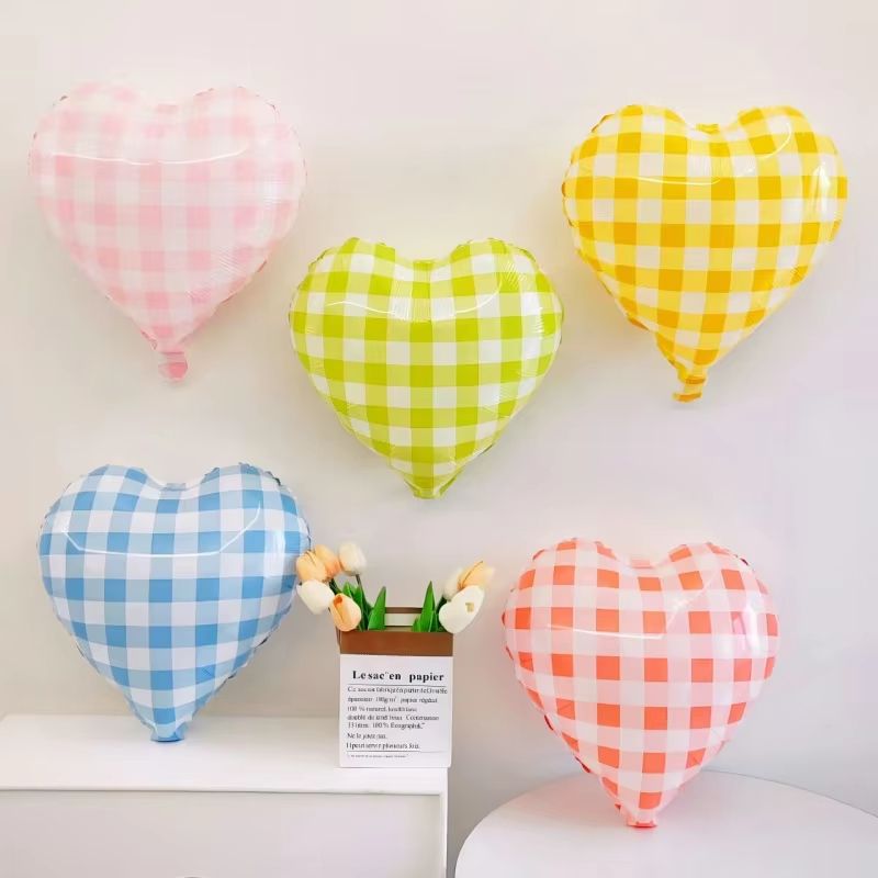 18Inch HeartShaped Aluminum Foil Balloons Set Of 5 For Party And Wedding Decor 2