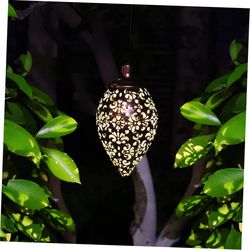 solar garden projection light – waterproof decorative outdoor drop lamp for fence, patio & landscape