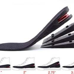 adjustable height increase insoles – air cushion elevator inserts for men & women (3–9cm boost)