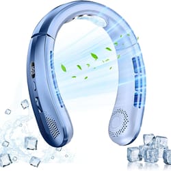 xiaomi bladeless neck fan – 8000mah portable rechargeable hanging fan with led display & silent airflow