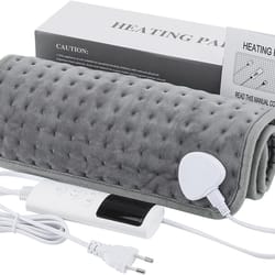 electric heating pad blanket – 9-level adjustable heat with 4 mode timer for neck shoulder back & leg relief