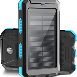 38800mah waterproof solar power bank dual usb outdoor mobile charger for camping & travel