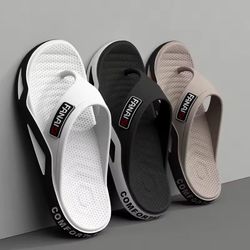 summer mens flip flops comfortable outdoor beach sandals casual house shoes