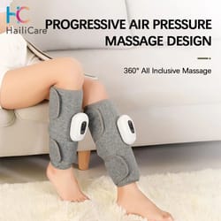 wireless electric leg massager with 360 degree air compression for calf relaxation and circulation support