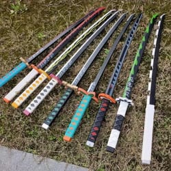 72cm anime sword inspired by demon slayer characters for cosplay and display
