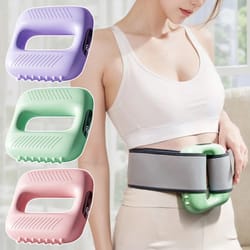 cordless fascia ring massager with adjustable vibration and belt for deep tissue recovery and body sculpting at home