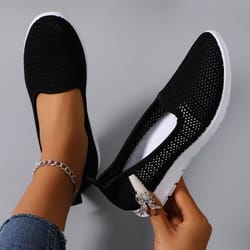 women summer breathable mesh flat sneakers lightweight casual shoes