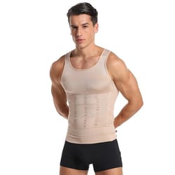 mens compression shapewear vest for slimming abdomen and waist support