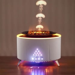 jellyfish mist aromatherapy diffuser 350 ml ultrasonic volcano night light