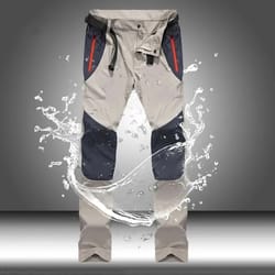 men water resistant tactical cargo pants quick dry hiking trousers