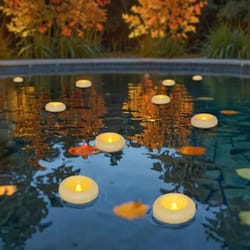 waterproof flameless tealight candle floating electric candle for wedding and romantic decor