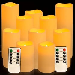 flameless led candles with remote control and timer waterproof battery operated for indoor and outdoor use