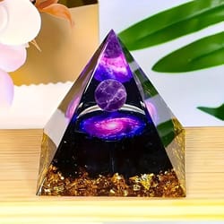 amethyst crystal ball pyramid home decor raw stone for stress relief