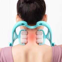 spine cervical vertebra shoulder and neck manual massager hand held kneading device