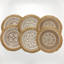 natural jute woven placemats bohemian style table and wall decor