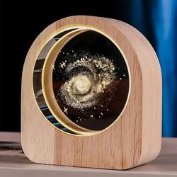 3d crystal glass solar system laser engraved astronomy decoration gift