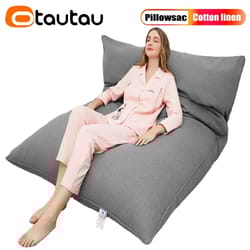 otautau cotton linen pillow sac cover for double sofa chaise lounge