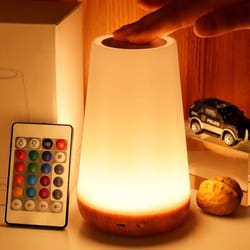color changing night lamp rgb remote touch portable table lamp