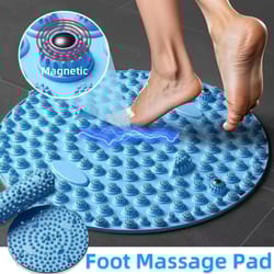 foot pressure massage board with acupressure points for relaxation and yoga exercise