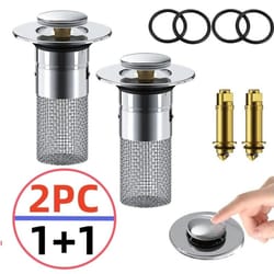 sink drain filter plug hair catcher and stopper for kitchen and bathroom