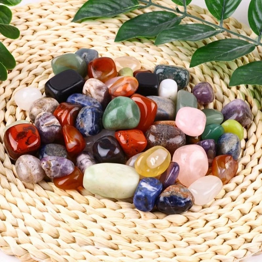 Natural Mixed Color Polished Stones And Crystals For Home And Garden Decoration 2